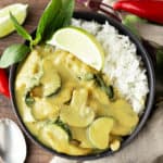 thai green curry ready to eat