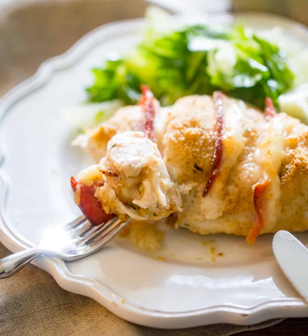 Baked Chicken Cordon Bleu Basil And Bubbly