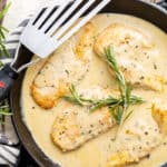 creamy chicken with rosemary sauce