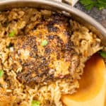 baked chicken thigh and rice casserole