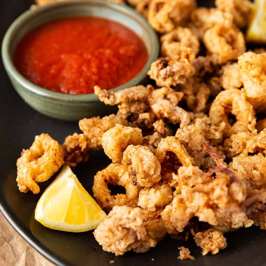 Crispy fried calamari - My Family's Food Diary