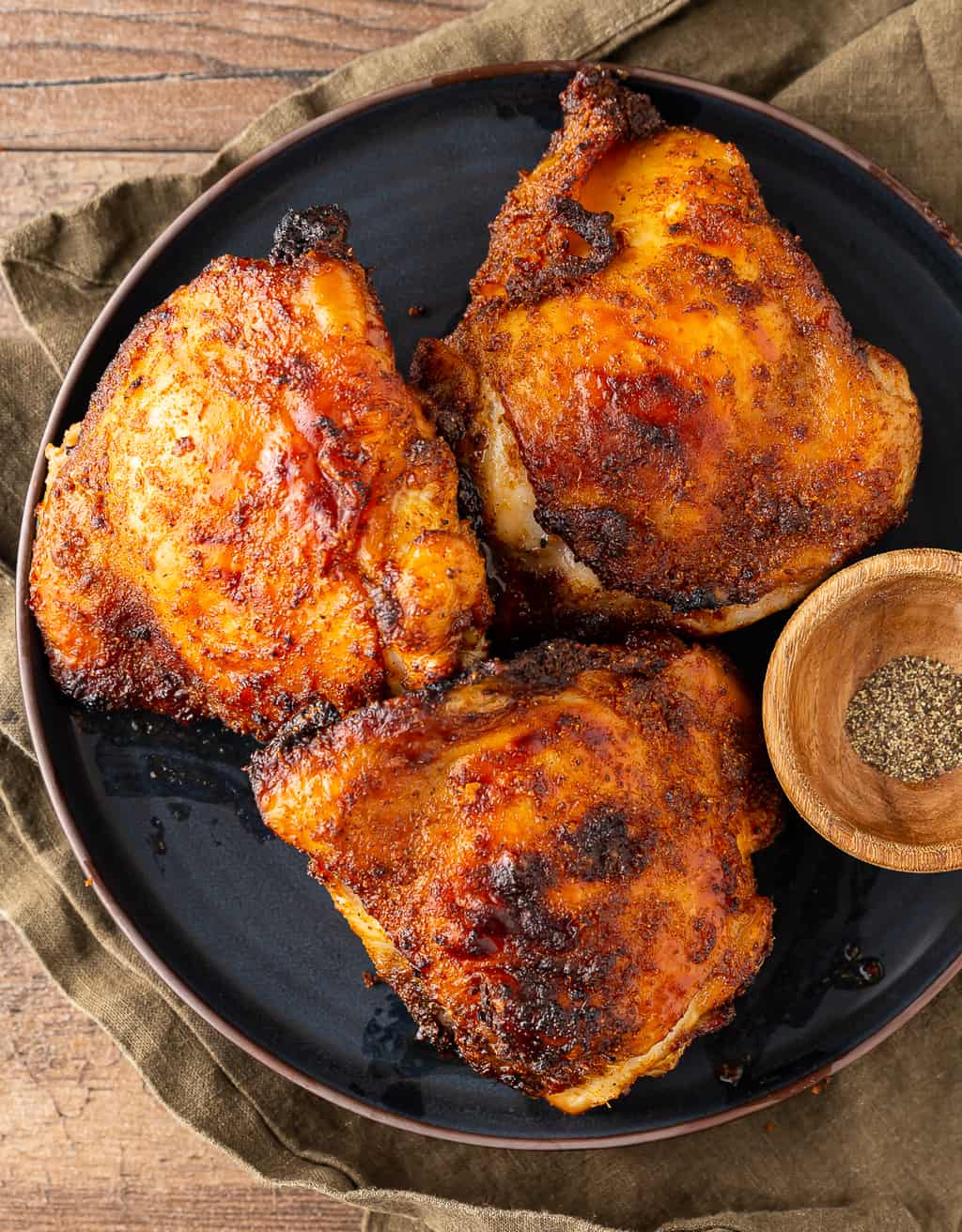 Air Fryer Rotisserie Chicken Pieces - juicy chicken with crispy skin!