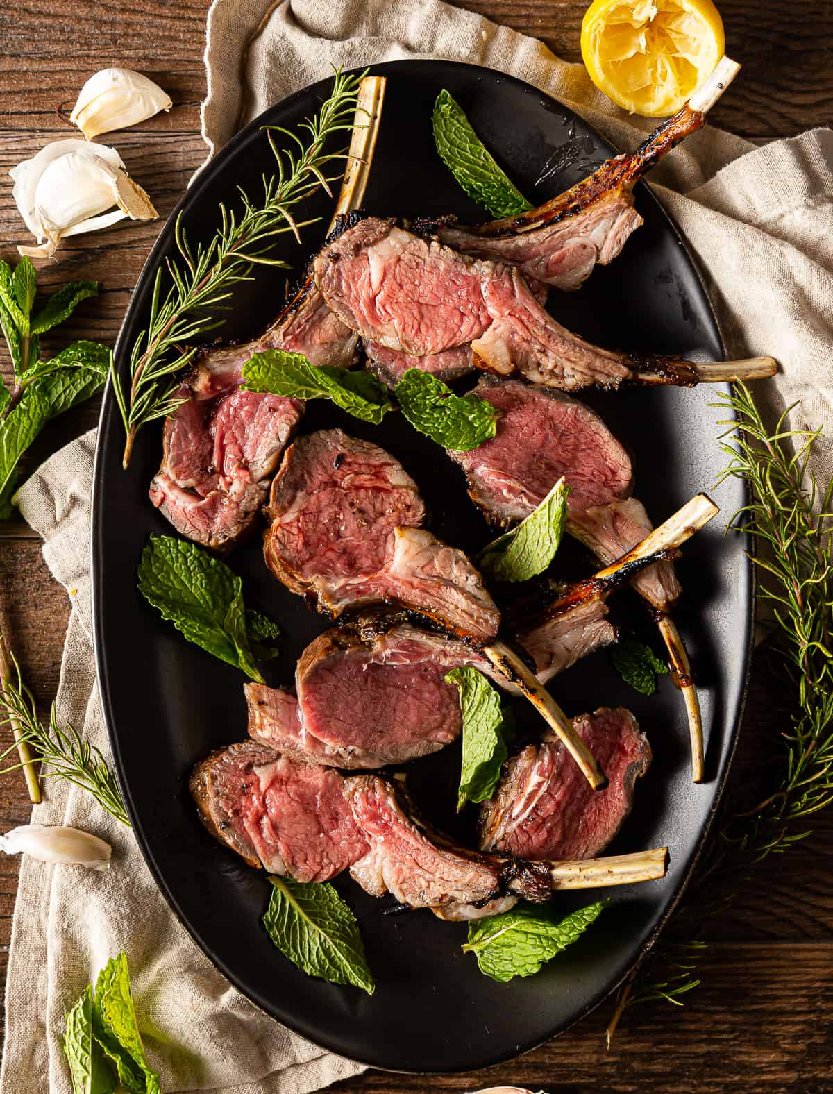 Grilled Rack of Lamb - Basil And Bubbly
