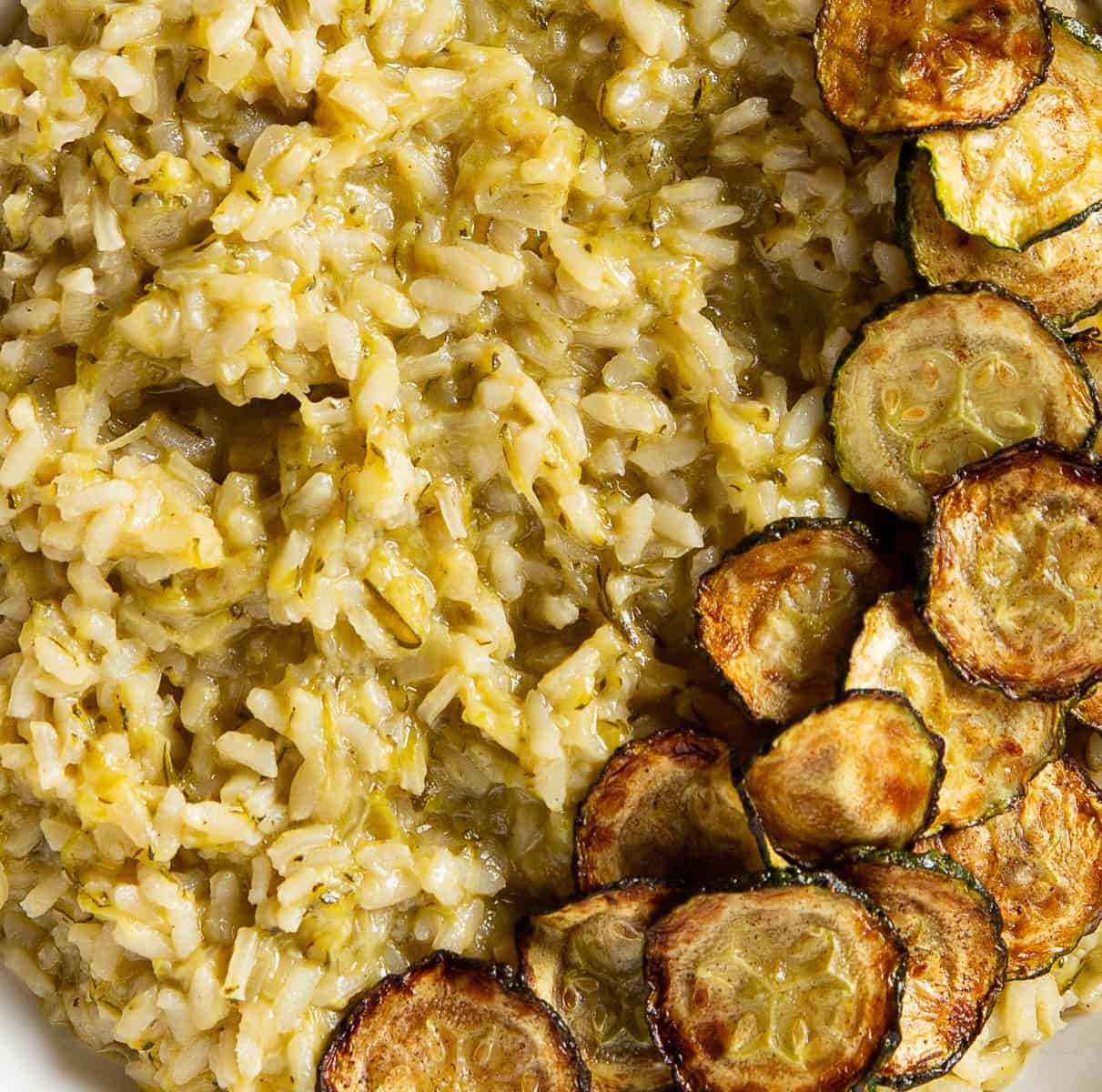 Zucchini Risotto (Risotto con Zucchini) - Basil And Bubbly